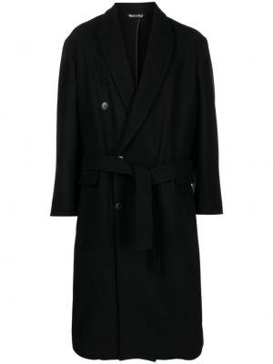 Płaszcz wełniany Costumein czarny