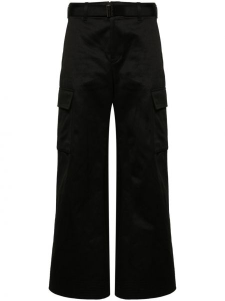 Pantaloni di cotone Sacai nero
