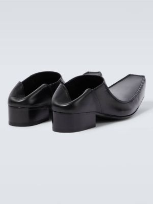 Kožené domáce papuče Balenciaga čierna
