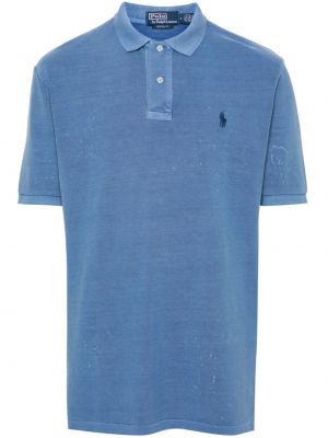 T-shirt mit stickerei aus baumwoll aus baumwoll Polo Ralph Lauren blau