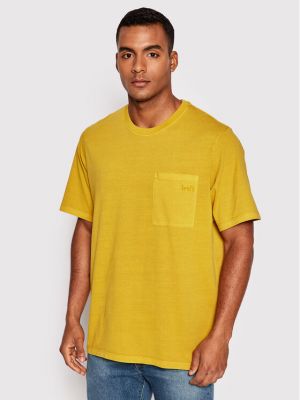 Relaxed тениска с джобове Levi's® жълто