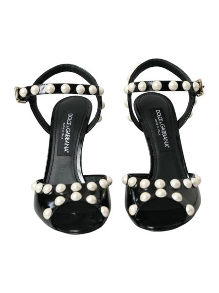 Sandalias con perlas de cuero Dolce & Gabbana