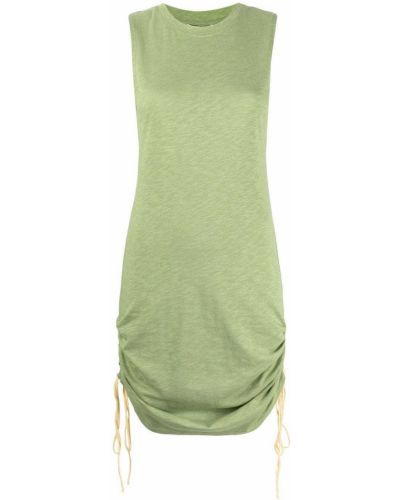 Bavlněné šaty bez rukávů Apparis - zelená