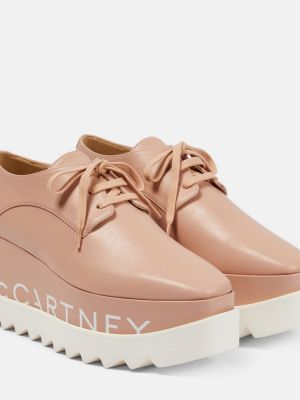 Platform talpú brogue cipő Stella Mccartney rózsaszín