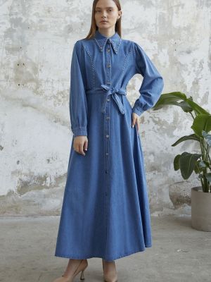 Džínové šaty Instyle modré