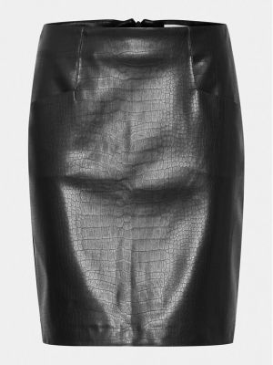 Кожаная юбка из искусственной кожи B.young коричневая