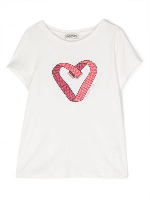 T-shirt for piger Lanvin Enfant hvid