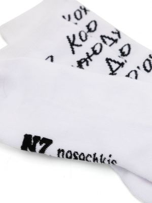 Chaussettes en tricot Natasha Zinko blanc