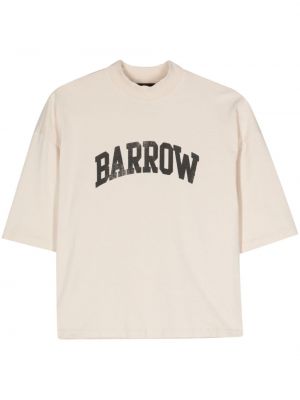 Bavlněné tričko s potiskem Barrow béžové