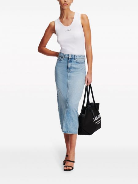 Spódnica jeansowa Karl Lagerfeld Jeans niebieska