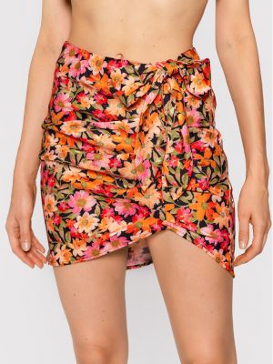 Slim fit mini sukně For Love & Lemons - oranžová