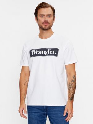 Priliehavé tričko Wrangler biela