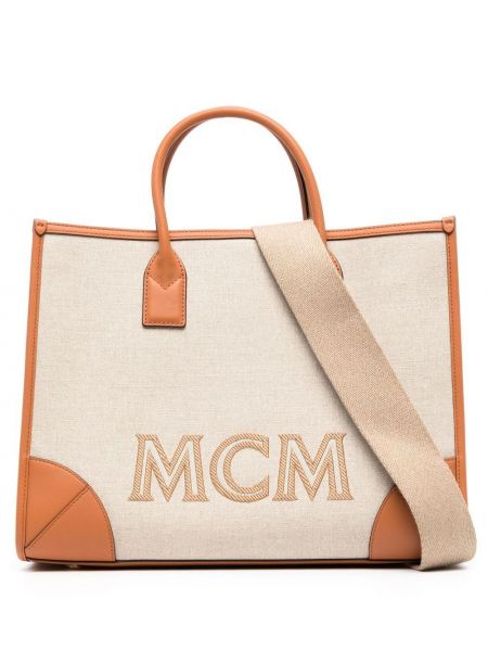Shopper torbica Mcm smeđa