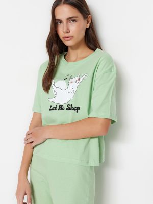 Pidžama Trendyol zaļš