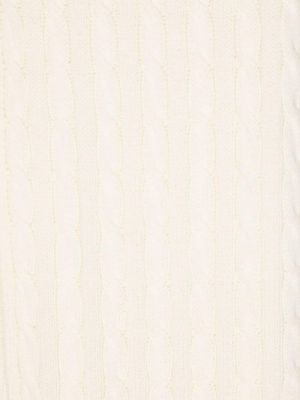 Megztas medvilninis polo marškinėliai Polo Ralph Lauren balta