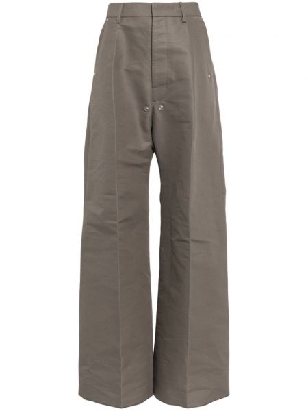 Relaxed памучни панталон Rick Owens сиво