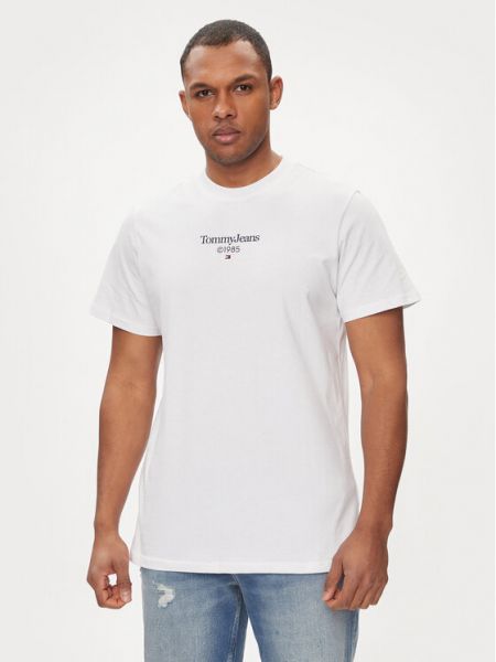 T-shirt slim fit Tommy Jeans bianco