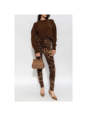 Leggings con estampado leopardo Dolce & Gabbana