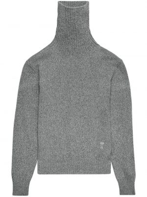 Кашмирен пуловер Ami Paris сиво
