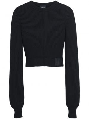 Пуловер с кръгло деколте Marc Jacobs черно