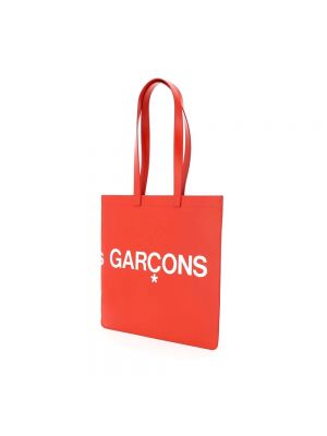 Bolso shopper de cuero con estampado Comme Des Garçons