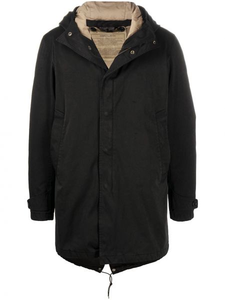 Παλτό με κουκούλα Ten C μαύρο