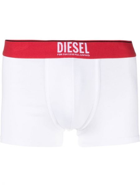 Trykt boksershorts Diesel hvit