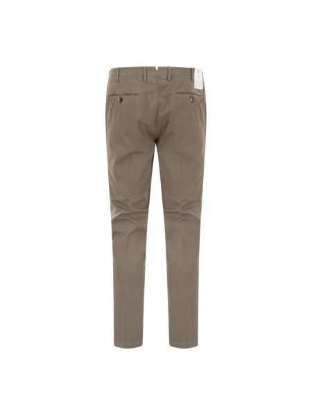Pantalones chinos de seda de algodón Pt Torino marrón