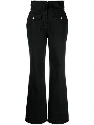 Džinsi bootcut Moschino Jeans melns