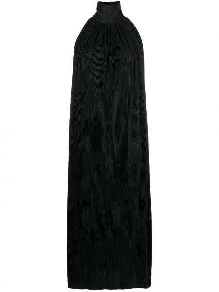 Плисирана коктейлна рокля Atlein черно