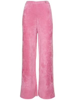 Křišťálové viskózové sportovní kalhoty Gucci růžové