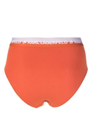 Pantalon culotte taille haute Karl Lagerfeld orange