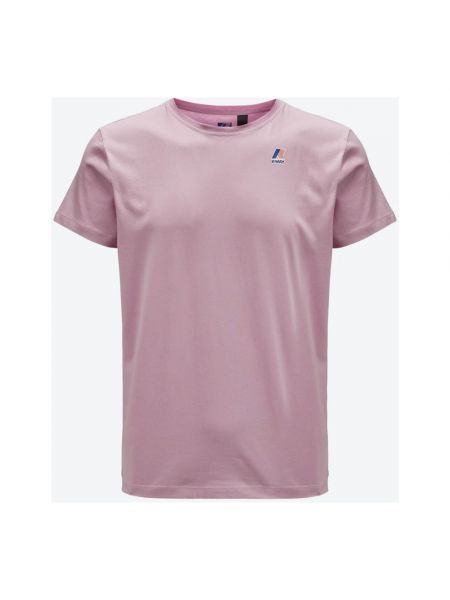 Koszulka bawełniana K-way różowa