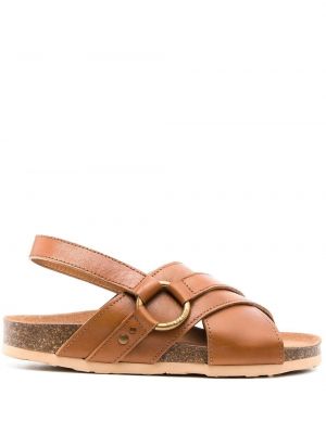 Slingback sandaler med remmar See By Chloe brun