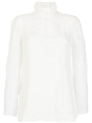 Прозрачна риза с дантела Shiatzy Chen бяло