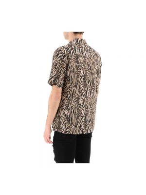 Camisa con estampado leopardo con rayas de tigre Ksubi