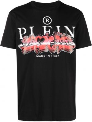 Painettu t-paita Philipp Plein musta