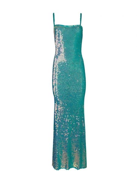 Βραδινό φόρεμα με παγιέτες Retrofete μπλε