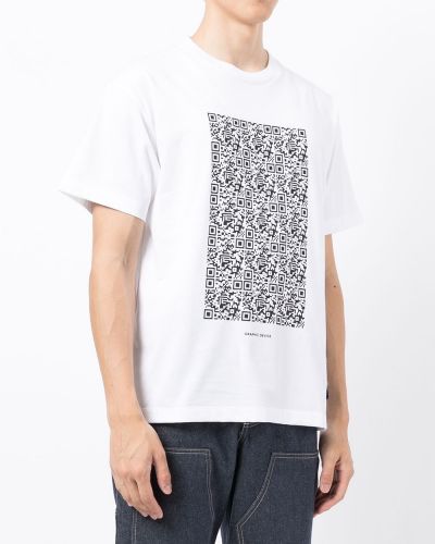 Bavlněné tričko s potiskem Fumito Ganryu bílé