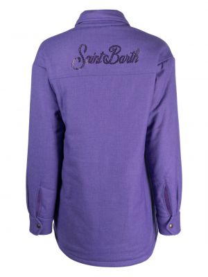 Košile Mc2 Saint Barth fialová