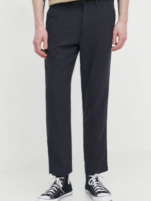 Pantaloni chino de in Abercrombie & Fitch negru