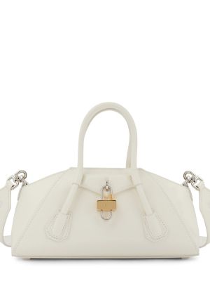 Кожени чанта за ръка Givenchy бяло