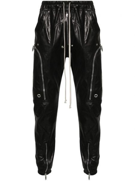 Nahka housut 7/8 Rick Owens musta