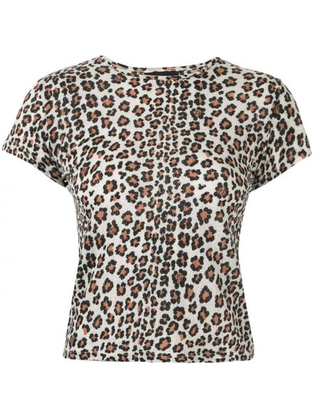 Camiseta con estampado leopardo Fendi Pre-owned