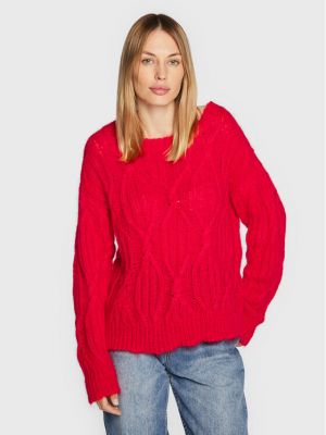 Relaxed пуловер Twinset червено