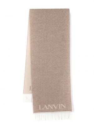 Echarpe en tricot Lanvin marron