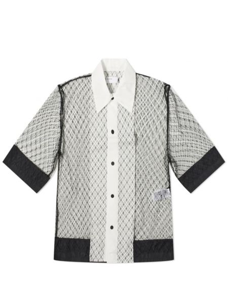 Кружевная рубашка с коротким рукавом из тюля Toga