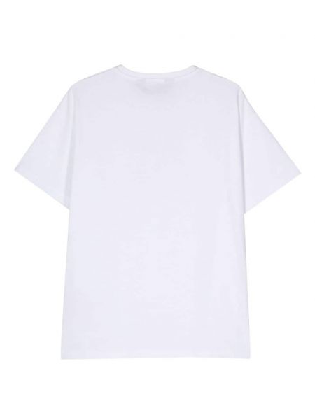 Raštuotas medvilninis marškinėliai Just Cavalli balta