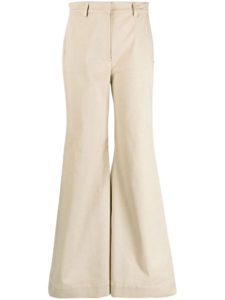 Pantalon taille haute large Sportmax beige