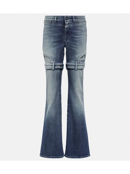 Jeans a zampa a vita alta Off-white